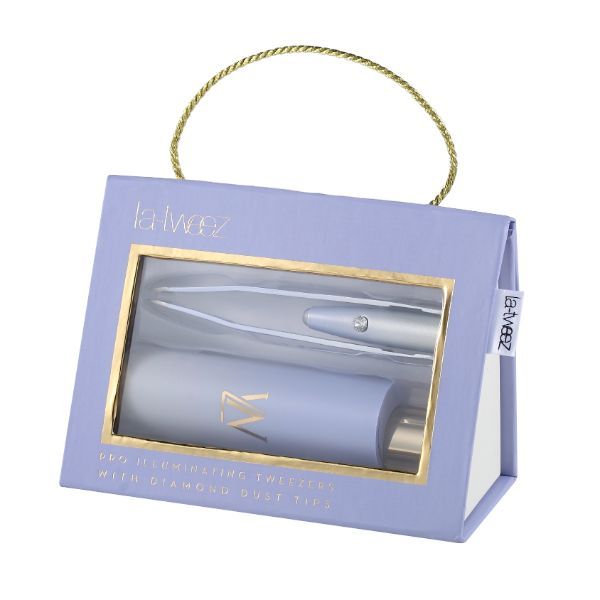 La - Tweez - Pro Illuminating Tweezers - Blue Ombre & Carry Case - HAIRCAIR Distributors ZA